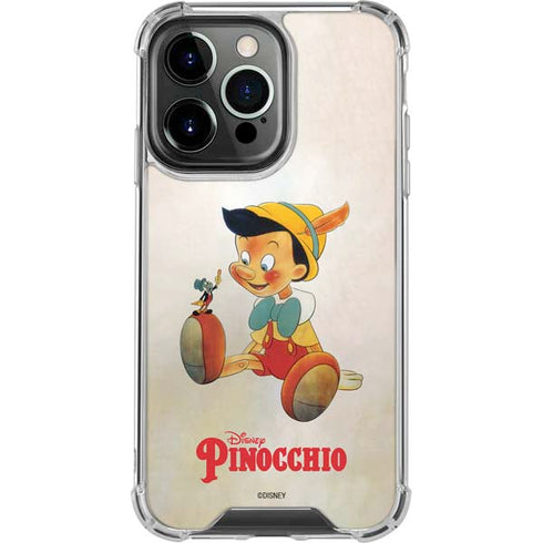 Disney Pinocchio Vintage Portrait iPhone 16 Pro Clear Case